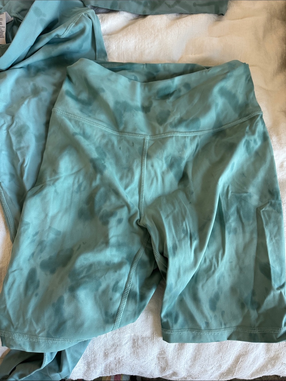 Joy lab tie dye Green Active Bralette & Leggings Set - Picture 3 of 7